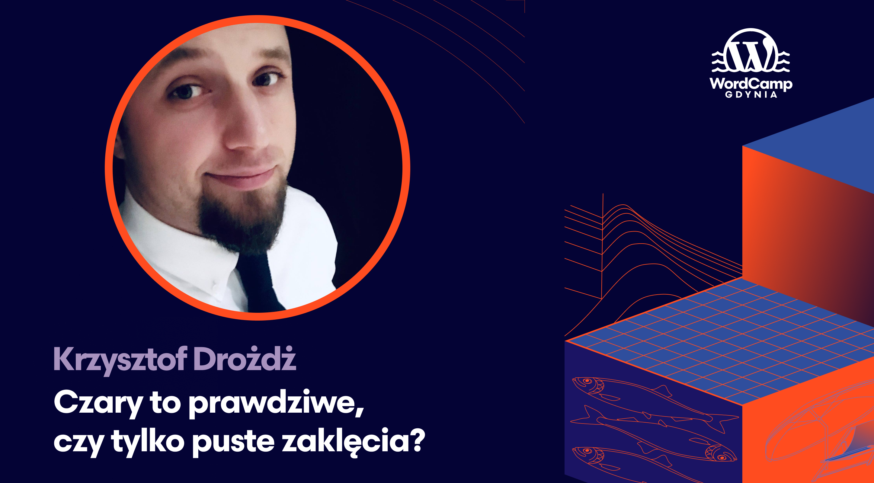 Krzysztof  Dróżdż na WordCamp Gdynia